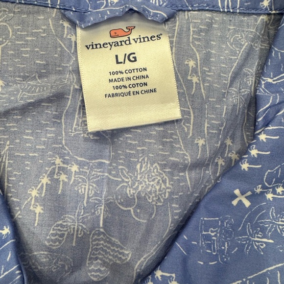 Vineyard Vines Blue Nautical Print Pajama Set 💯 cotton - Picture 5 of 7